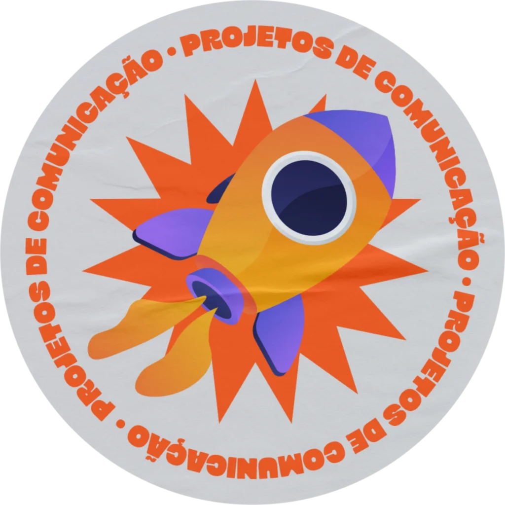 Ilustração de foguete da KAKOI representando projetos de comunicação